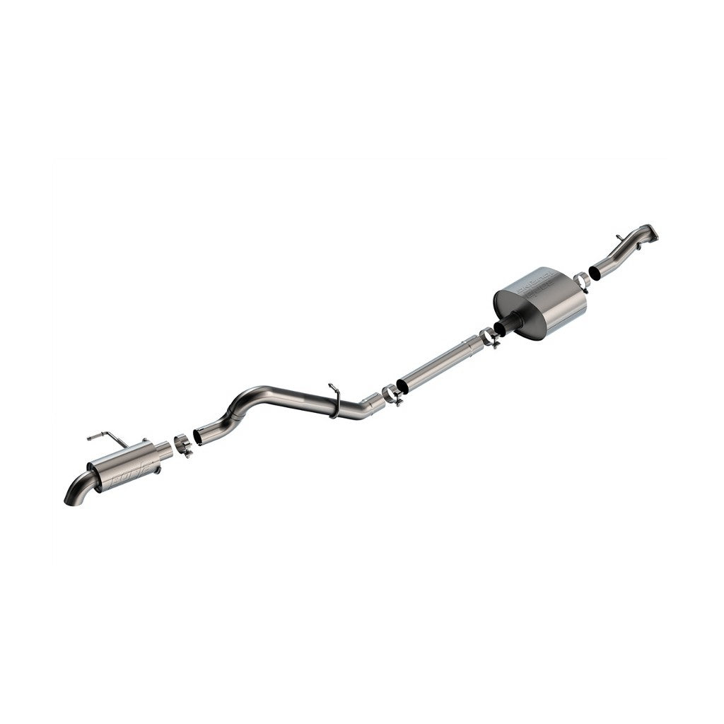 BORLA 140901 Cat-Back Exhaust System 2.75", Touring (2.75" Turn Down Tips) for FORD Bronco 2.7L V6 2021-2023 Photo-0
