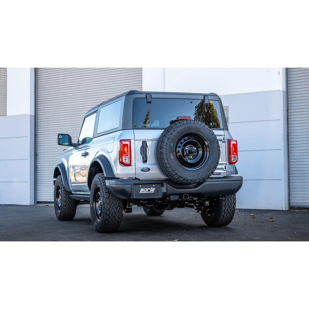 BORLA 140901 Cat-Back Exhaust System 2.75", Touring (2.75" Turn Down Tips) for FORD Bronco 2.7L V6 2021-2023 Photo-1