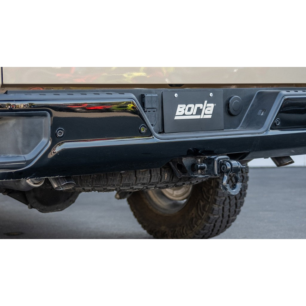 BORLA 140915 Cat-Back Exhaust System 3.50", 2.75", ATAK (Turndown Tips) for CHEVROLET Silverado 1500 ZR2 2022-2023 / GMC Sierra 1500 AT4X 6.2L V8 2022-2023 Photo-2