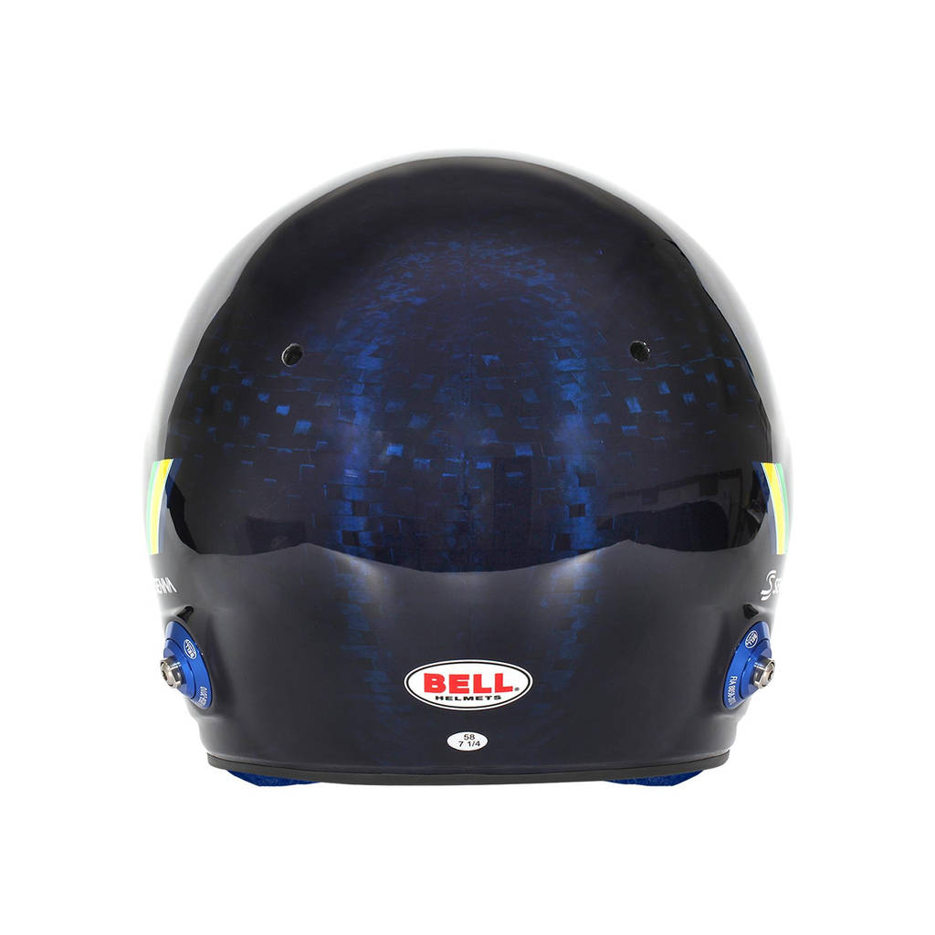 BELL 1245272 Open-Face Helmet MAG-10 Carbon Ayrton Senna HANS, FIA 8859-2024 / SA2020, Size 61+ (7 5/8+) Photo-4