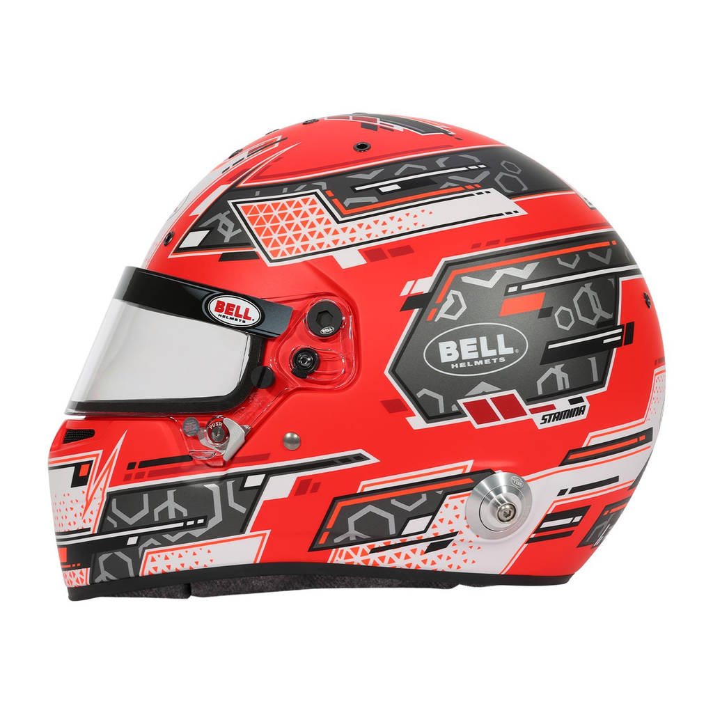 BELL 1310B71 Full-Face Helmet RS7 Pro Stamina HANS, Anthracite / Red, FIA 8859-2024 / SA2020, Size 54 (6 3/4) Photo-5
