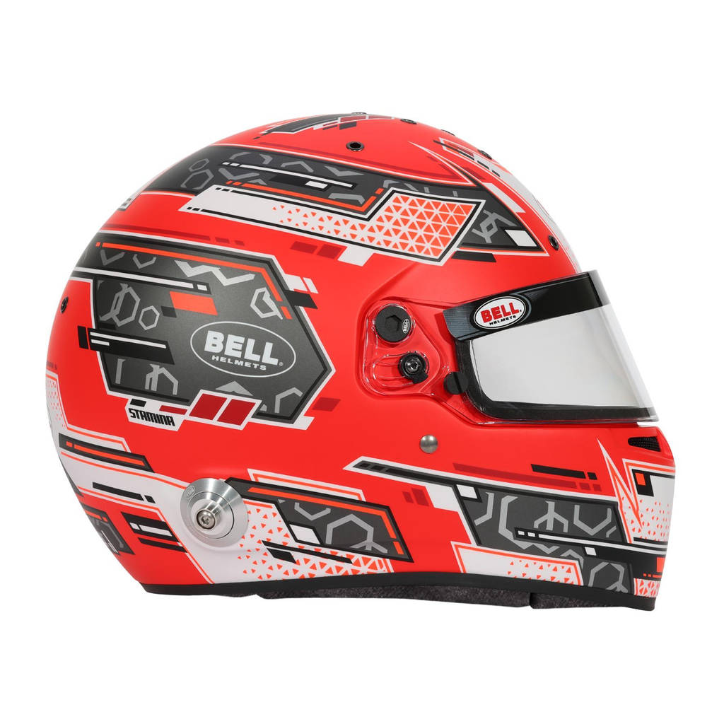 BELL 1310B78 Full-Face Helmet RS7 Pro Stamina HANS, Anthracite / Red, FIA 8859-2024 / SA2020, Size 61 (7 5/8) Photo-7