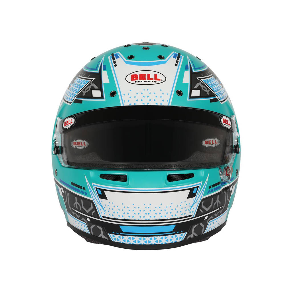 BELL 1310B87 Full-Face Helmet RS7 Pro Stamina HANS, Anthracite / Aquamarine, FIA 8859-2024 / SA2020, Size 60 (7 1/2) Photo-11