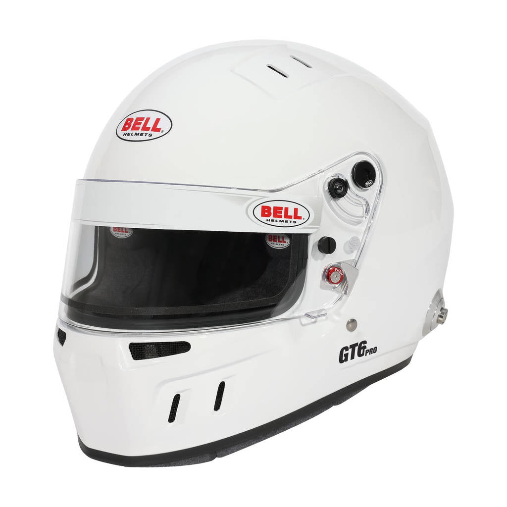 BELL 1341129 Full-Face Helmet GT6 Pro HANS, White, FIA 8859-2024 / SA2020, Size 61+ (7 5/8+) Photo-0