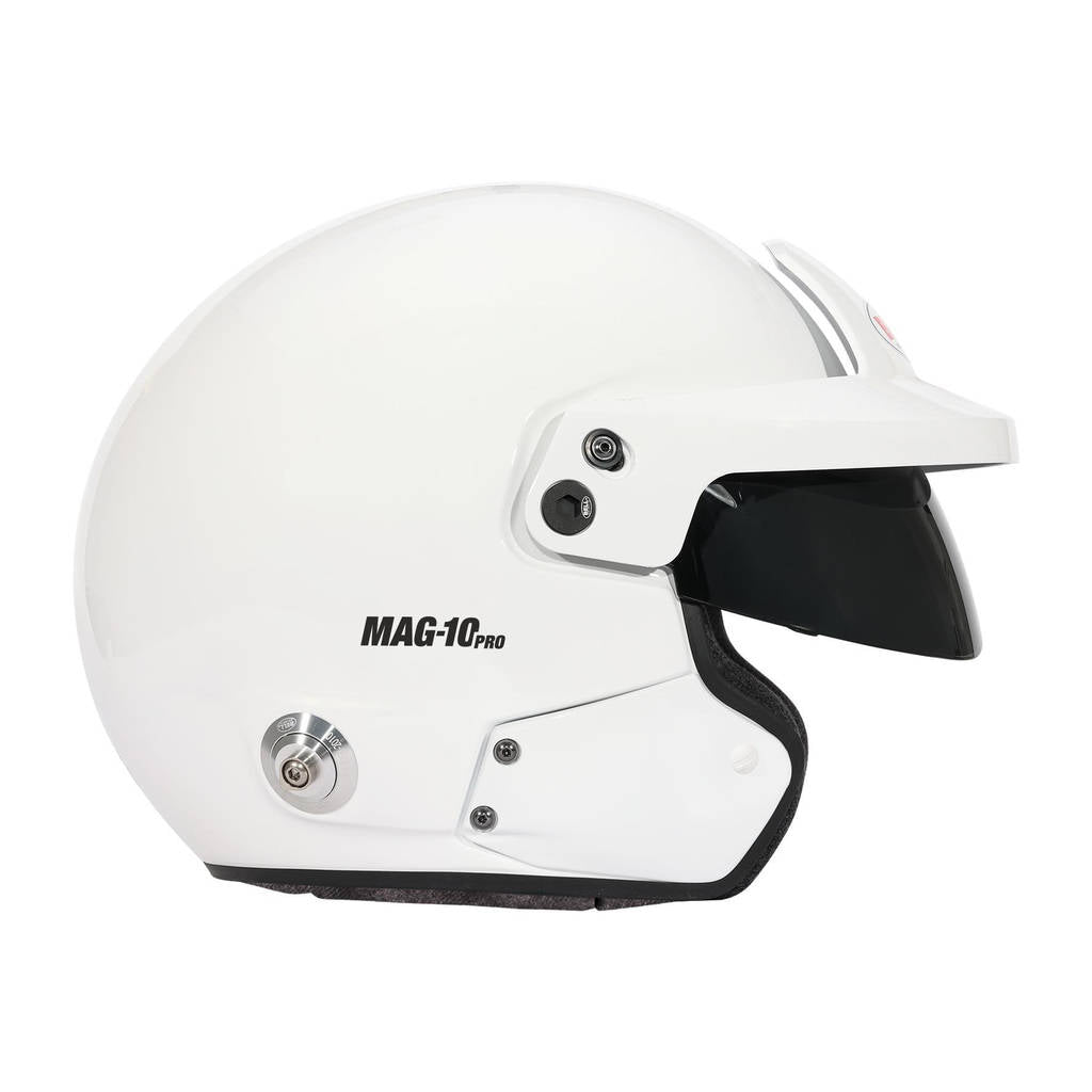 BELL 1346114 Open-Face Helmet MAG-10 HANS, White, FIA 8859-2024 / SA2020, Size 57 (7 1/8) Photo-6