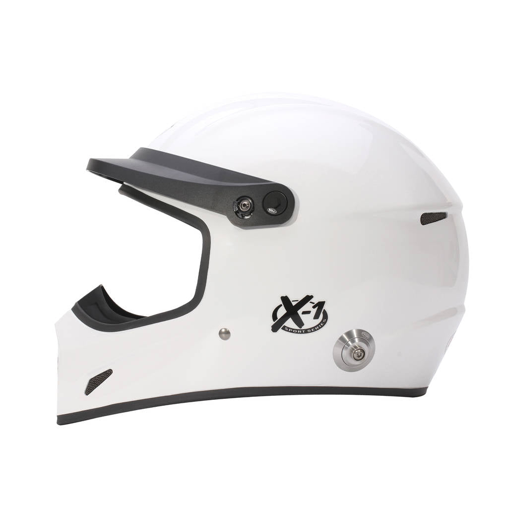 BELL 1453042 Full-Face Helmet X-1 HANS, White, FIA 8859-2024, Size M (58-59) Photo-1