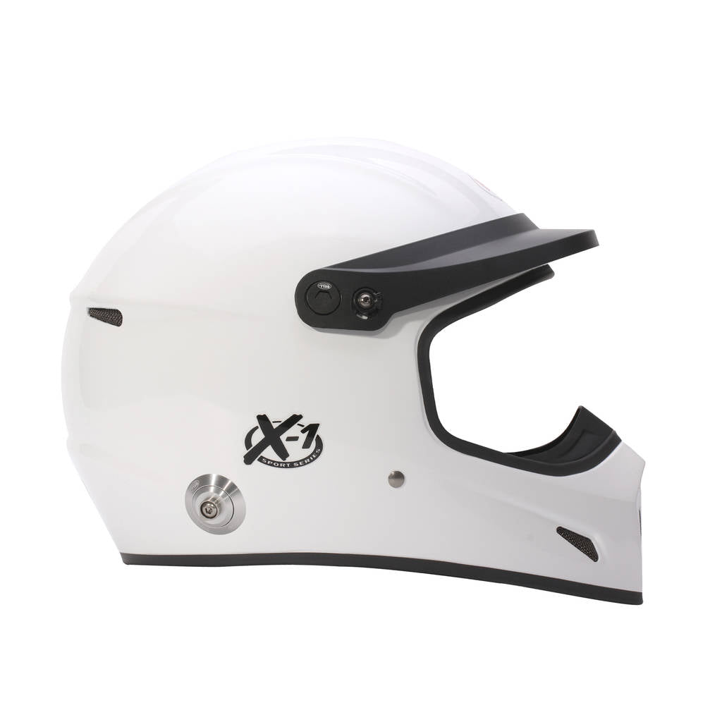 BELL 1453044 Full-Face Helmet X-1 HANS, White, FIA 8859-2024, Size XL (61-61+) Photo-4