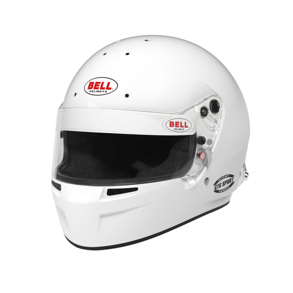 BELL 1457005 Full-Face Helmet GT6 Sport HANS, White, FIA 8859-2024, Size XL (61-61+) Photo-0