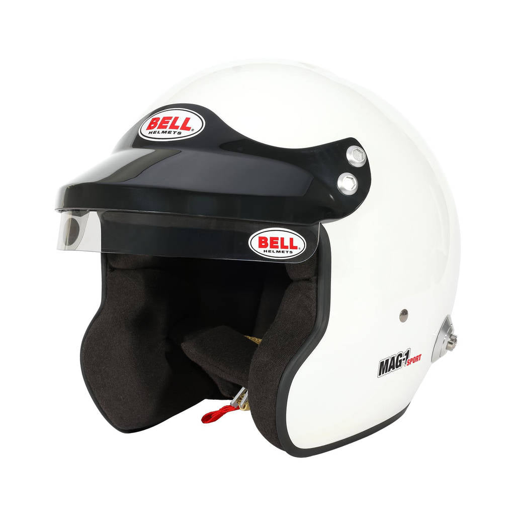 BELL 1426084 Open-Face Helmet MAG-1 HANS, White, FIA 8859-2024, Size XL (61-61+) Photo-0