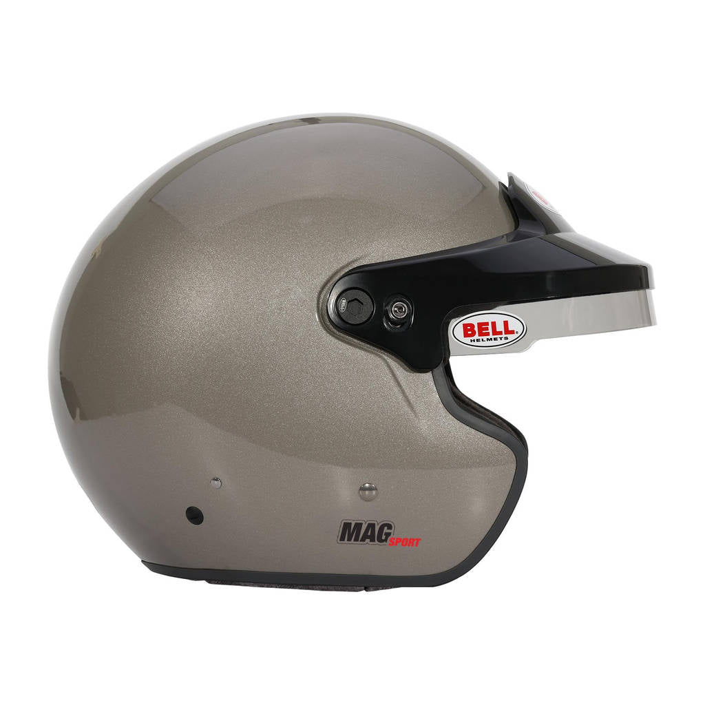 BELL 1435A72 Open-Face Helmet MAG, Titanium Silver, FIA 8859-2024, Size M (58-59) Photo-1