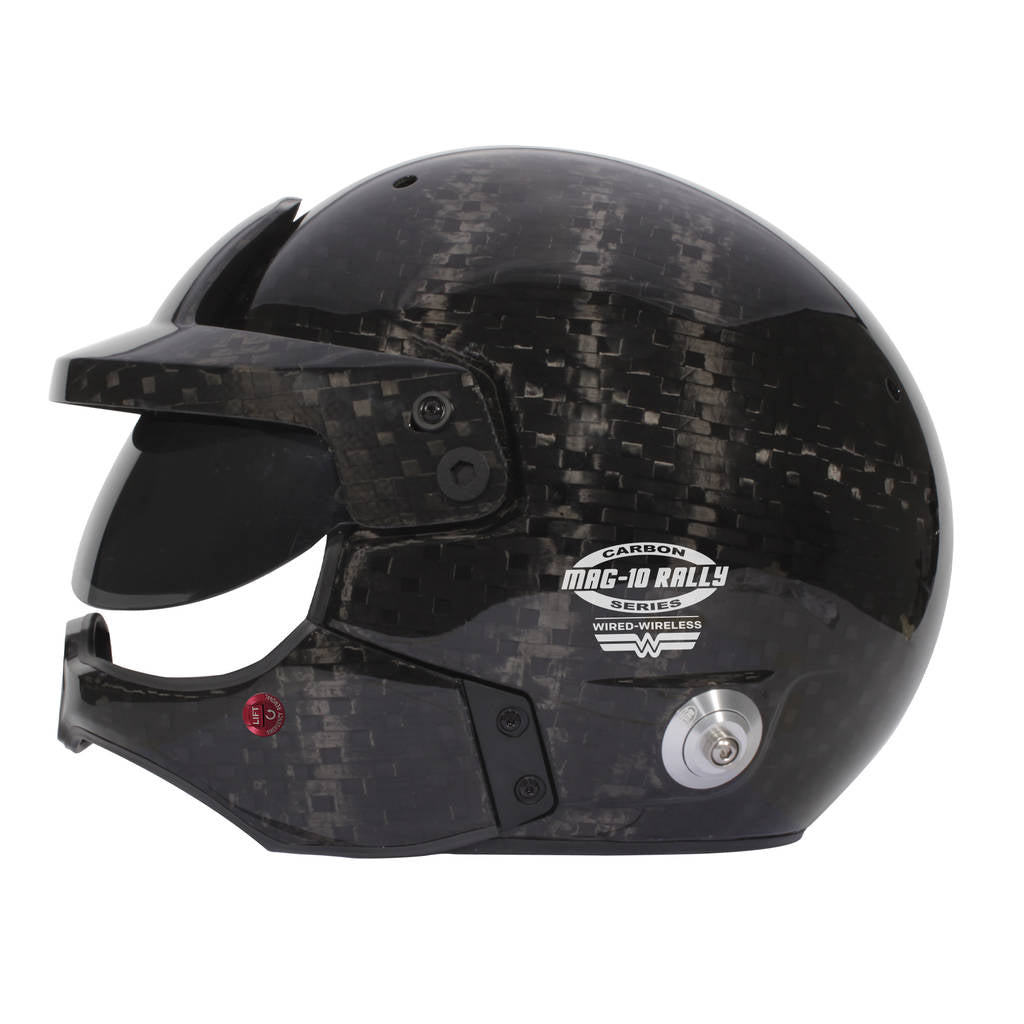 BELL 1245291 Open-Face Helmet MAG-10 Rally WW Carbon HANS, FIA 8859-2024 / SA2020, Size 61 (7 5/8) Photo-1