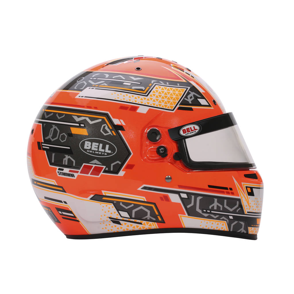 BELL 1310C03 Karting Helmet RS7-K Stamina, Anthracite / Yellow, FIA 8878-2024 / K2020, Size L (60-61) Photo-1
