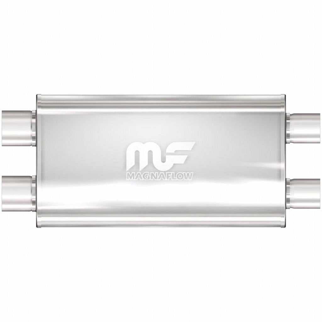 MAGNAFLOW 12599 Straight-Through Performance Muffler (3 inch Dual / Dual, Body 5x22x11) Photo-0