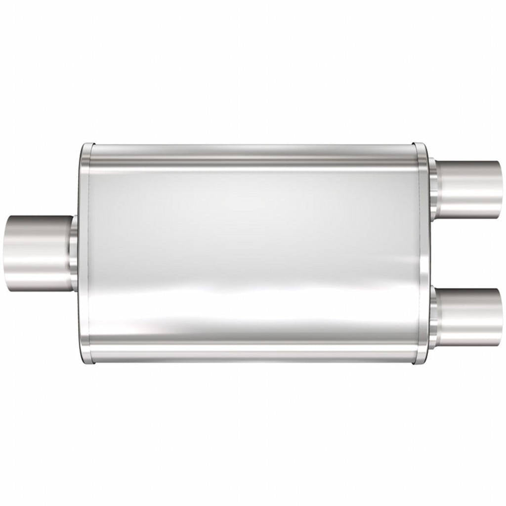 MAGNAFLOW 13288 Exhaust Muffler Multi-Chamber (3 / 2.5 inch Center / Dual / 4x14x9 Body) Photo-0