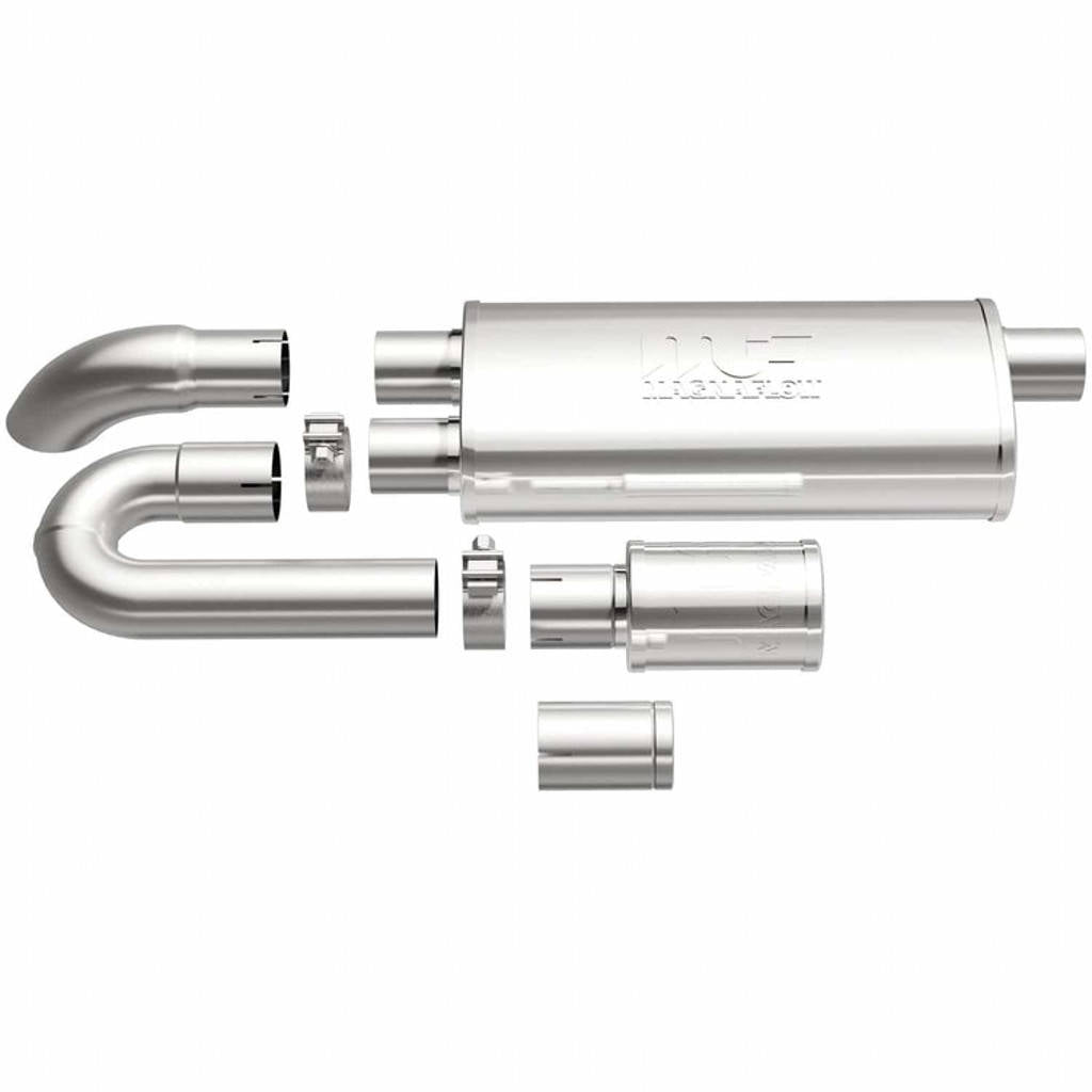 MAGNAFLOW 14006 Exhaust Muffler xMOD (2.5 inch Offset / Dual / 5x18x8 Body) Photo-0