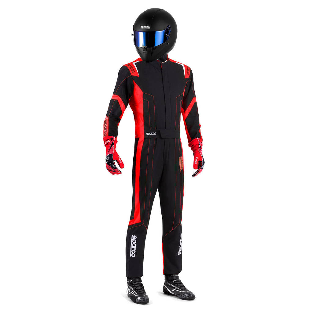 SPARCO BKS0010B0K122XL Karting Suit Thunder Advanced, Black / Red, Size 2XL Photo-0