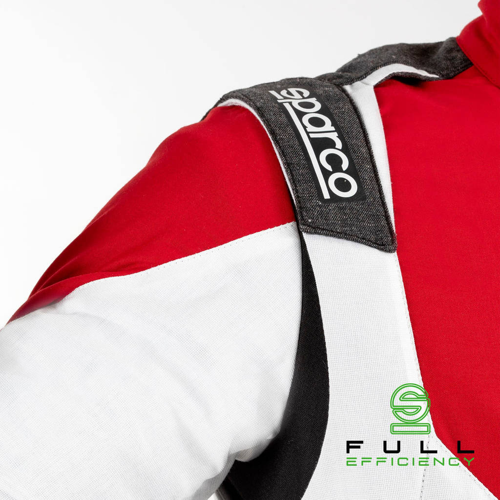 SPARCO BRS0005B0R16066 Racing Suit X-Light Full Efficiency, Red / White, Size 66 Photo-3