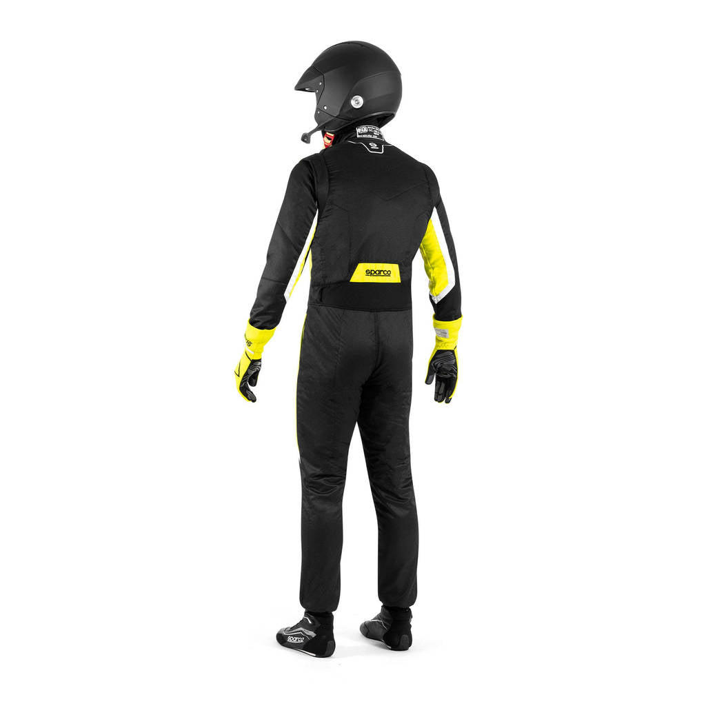 SPARCO BRS0006B0K08060 Racing Suit Sprint (R566), Black / Fluo Yellow, Size 60 Photo-3