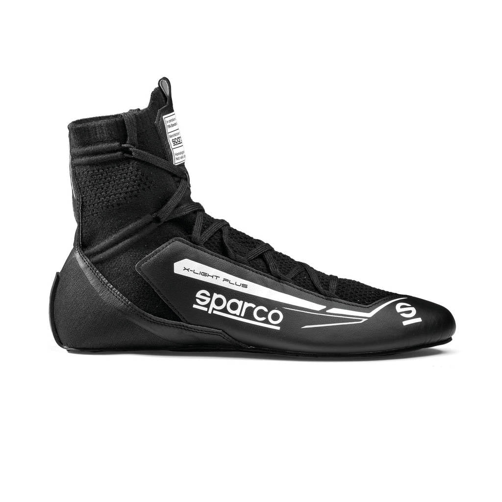 SPARCO BRB0003B0K06046 Racing Shoes X-Light Plus, Black / White, Size 46 Photo-1