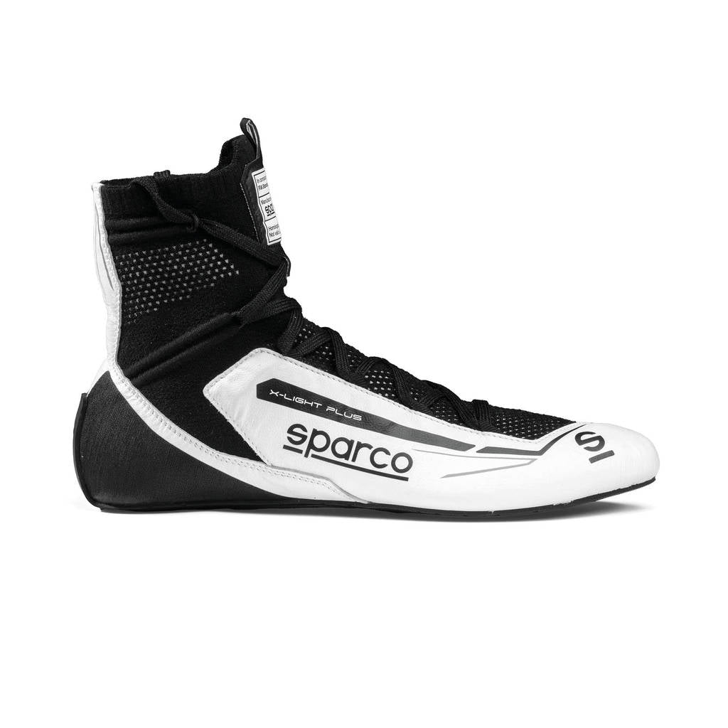SPARCO BRB0003B0W08040 Racing Shoes X-Light Plus, White / Black, Size 40 Photo-1