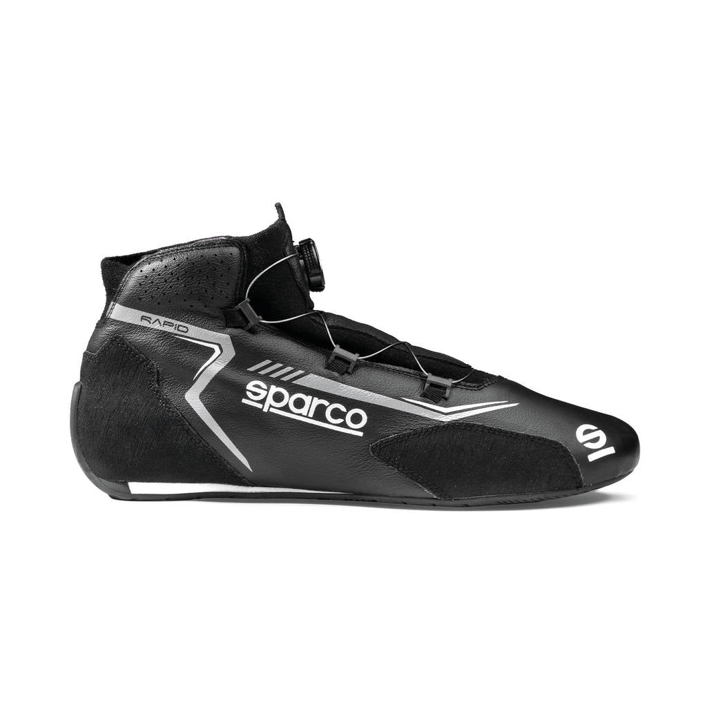 SPARCO BRB0002B0K10048 Racing Shoes Rapid Rotor, Black / Grey, Size 48 Photo-1