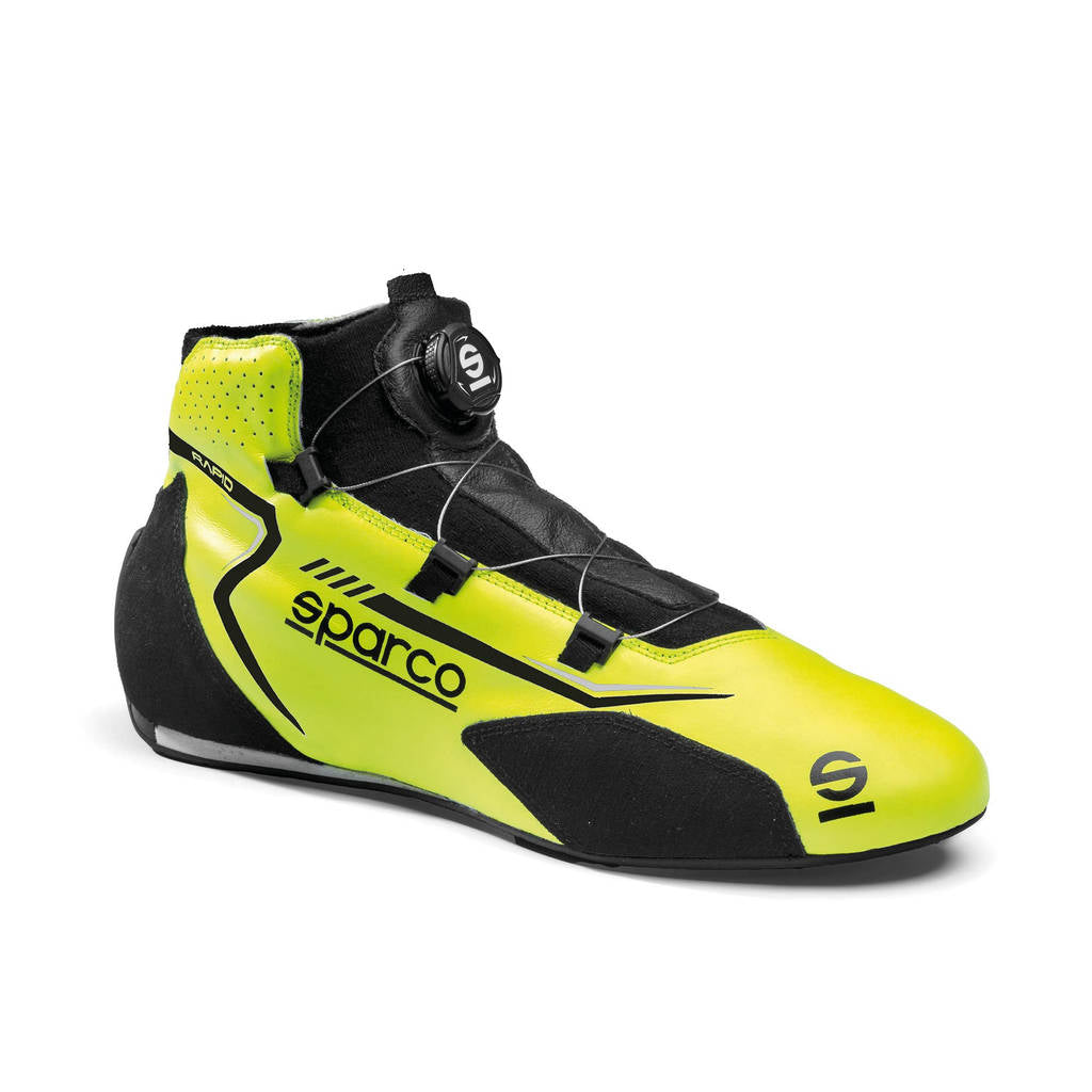 SPARCO BRB0002B0Y04046 Racing Shoes Rapid Rotor, Fluo Yellow / Black, Size 46 Photo-0