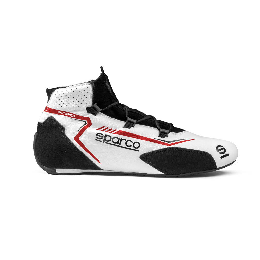 SPARCO BRB0006B0W01048 Racing Shoes Rapid Laces, White, Size 48 Photo-1