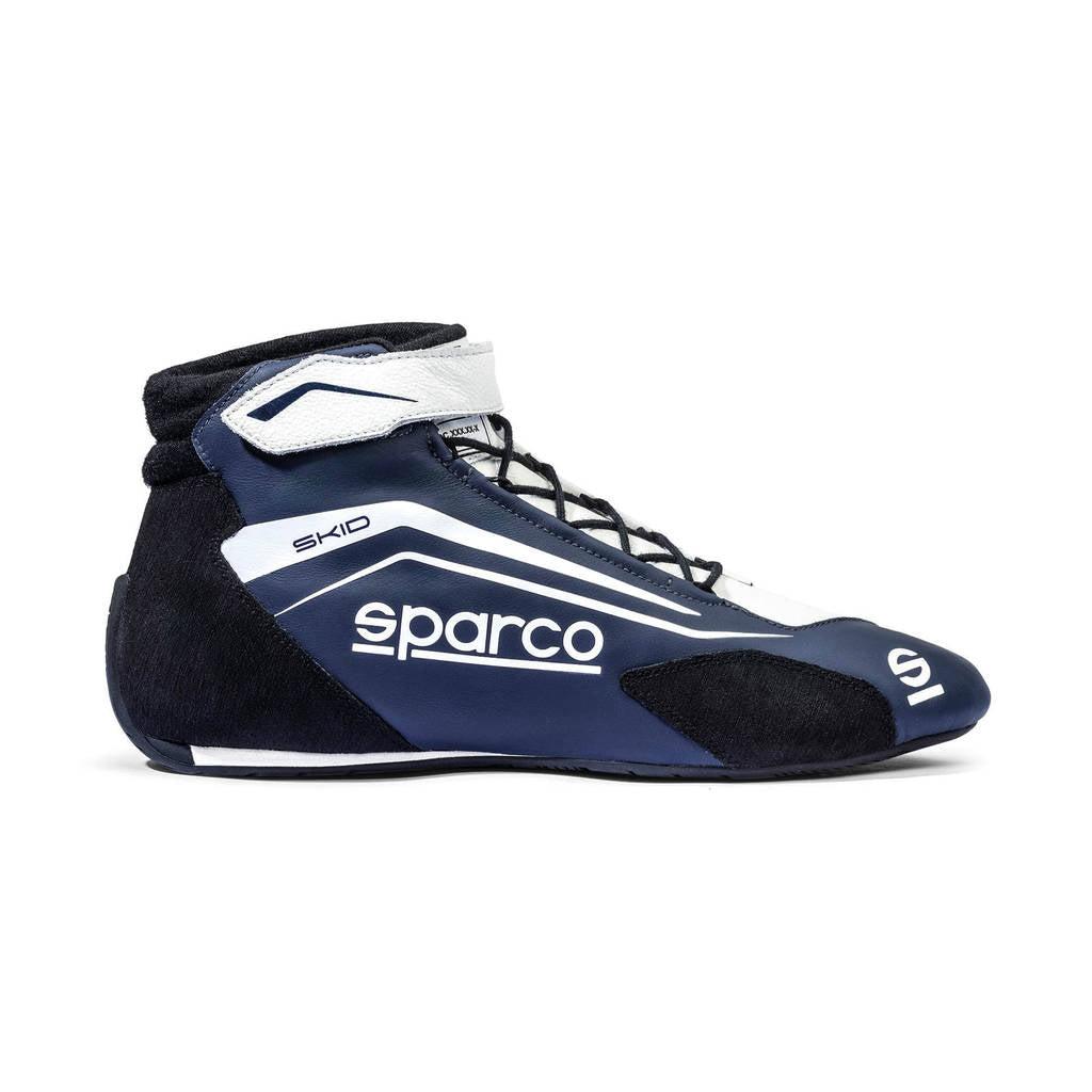 SPARCO BRB0004B0N07045 Racing Shoes Skid, Midnight Blue / White, Size 45 Photo-0