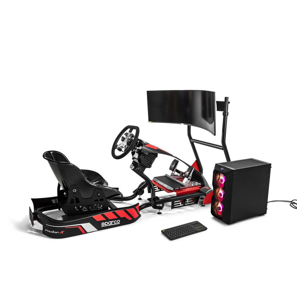 SPARCO BGD0005B0 Kart Driving Simulator Kart Rig Ii (kart Pro, Fanatec Sim Kit Pro, Kg345, PC, Keybord, Stand, Monitor) Photo-1