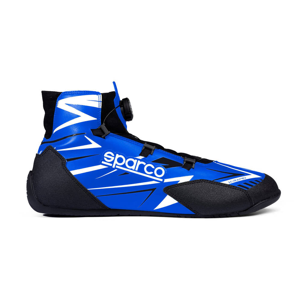 SPARCO BKB0002B0B04046 Karting Shoes K-Rapid Rotor, Light Blue / White, Size 46 Photo-0
