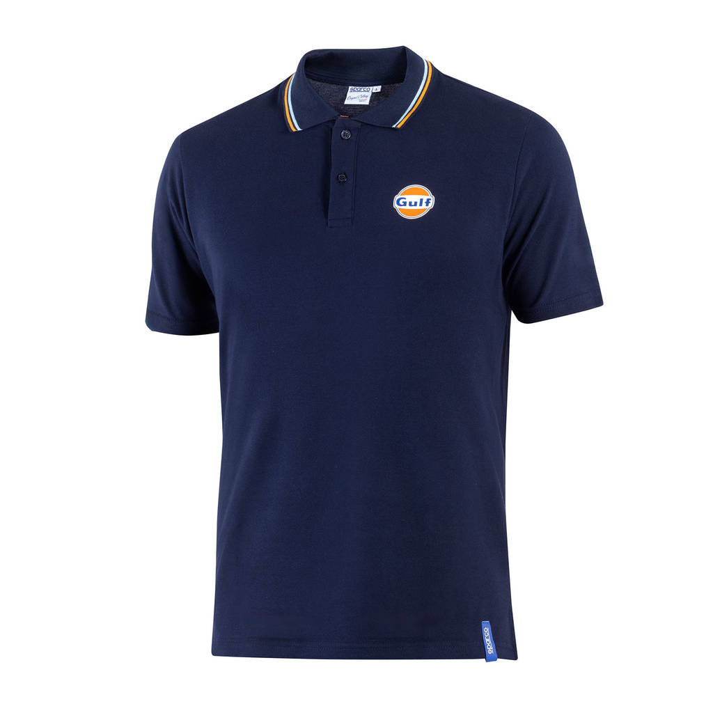 SPARCO BML0003S0N0200S Polo Piquet Sparco-Gulf, Navy Blue, Size S Photo-0