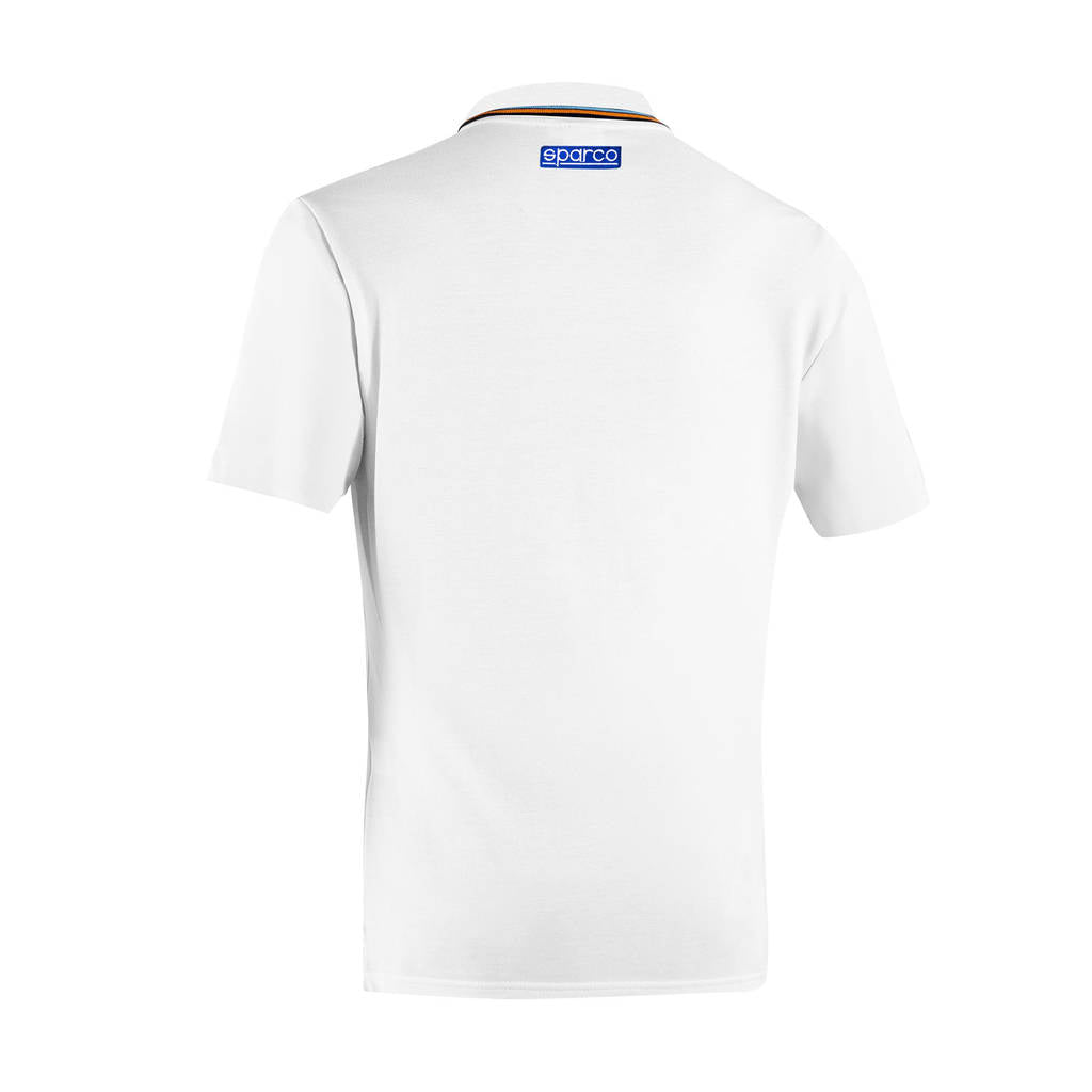 SPARCO BML0003S0W0100S Polo Piquet Sparco-Gulf, White, Size S Photo-1