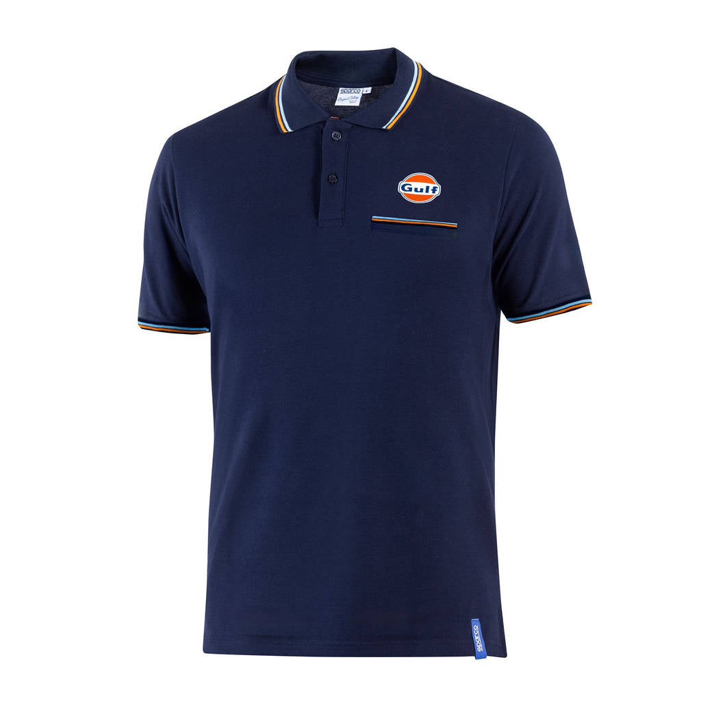 SPARCO BML0004S0N022XL Polo Piquet Pocket Sparco-Gulf, Navy Blue, Size 2XL Photo-0