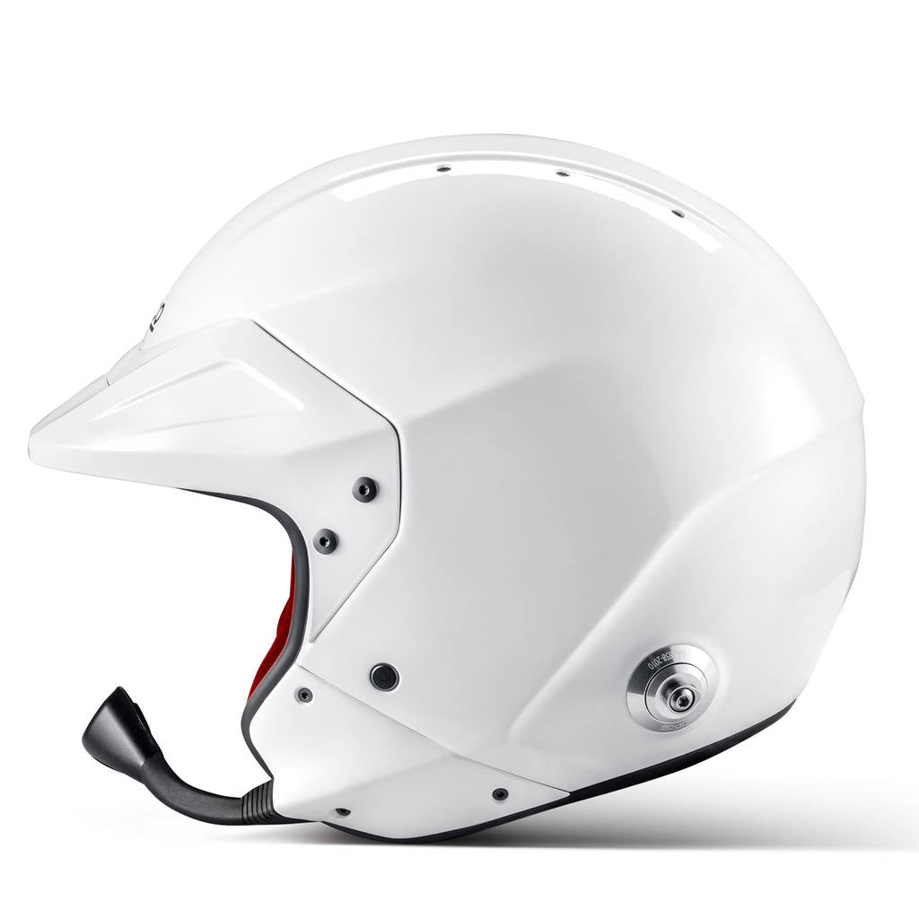 SPARCO BRH0005B0W0900S Open-Face Helmet Flux RJ-i 8859-2024, White / Red, Size S Photo-2