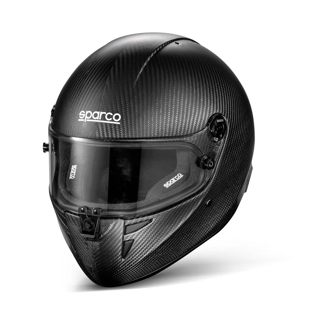 SPARCO BKH0002B0K010XS Karting Helmet Stealth KF Carbon 8878-2024, Black, Size XS Photo-1