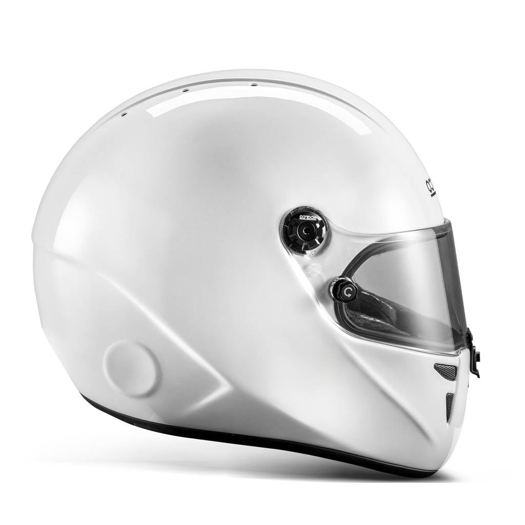 SPARCO BKH0001B0W0800L Karting Helmet Stealth KF 8878-2024, White / Black, Size L Photo-2