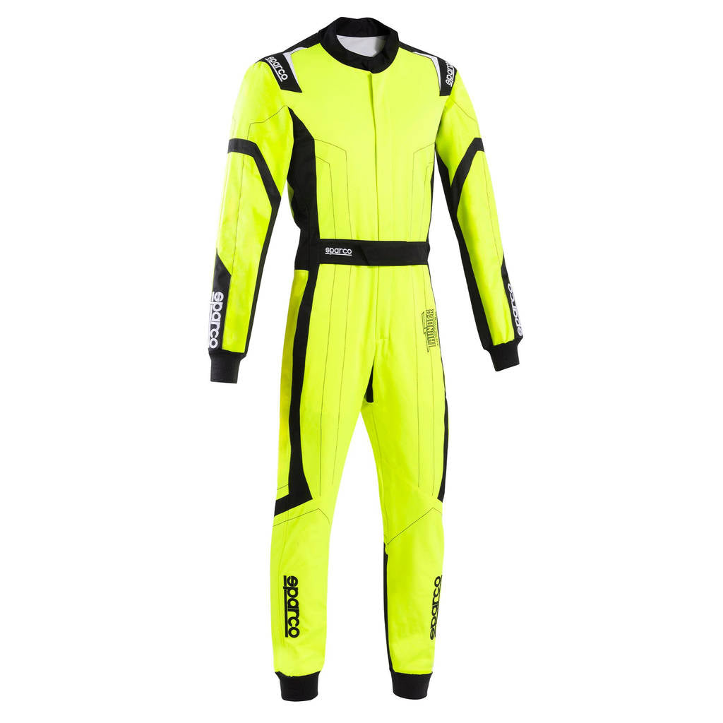 SPARCO BKS0010B0Y0400M Karting Suit Thunder Advanced, Fluo Yellow / Black, Size M Photo-1