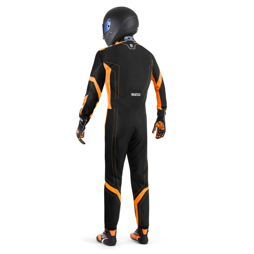 SPARCO BKS0010B0K0400M Karting Suit Thunder Advanced, Black / Fluo Orange, Size M Photo-2