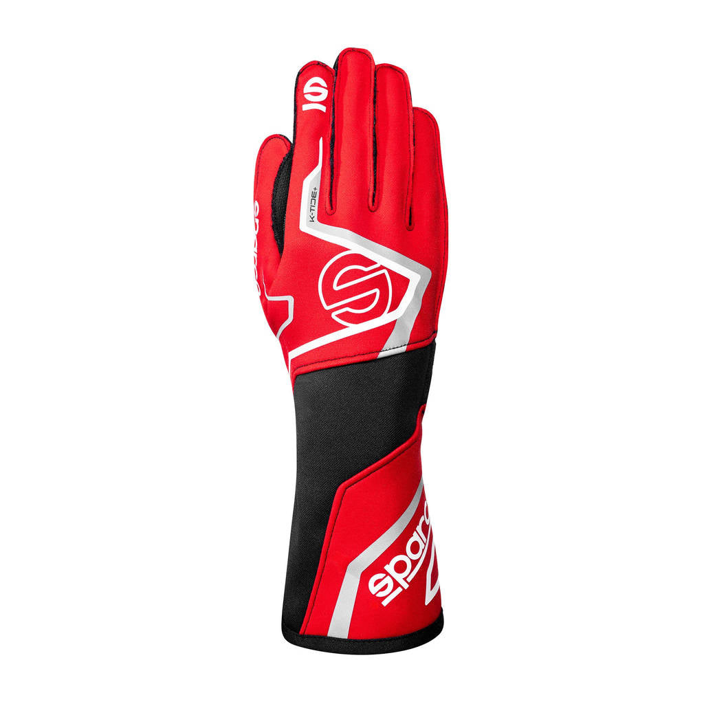 SPARCO BKG0002B0R27012 Karting Gloves K-Tide+ (FIA 8877-2022), Red / Black, Size 12 Photo-0