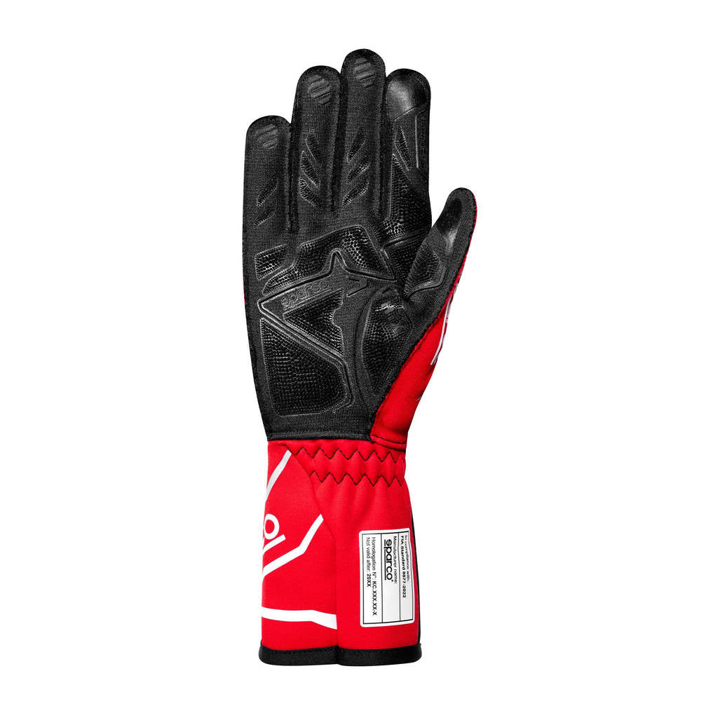SPARCO BKG0002B0R27012 Karting Gloves K-Tide+ (FIA 8877-2022), Red / Black, Size 12 Photo-1