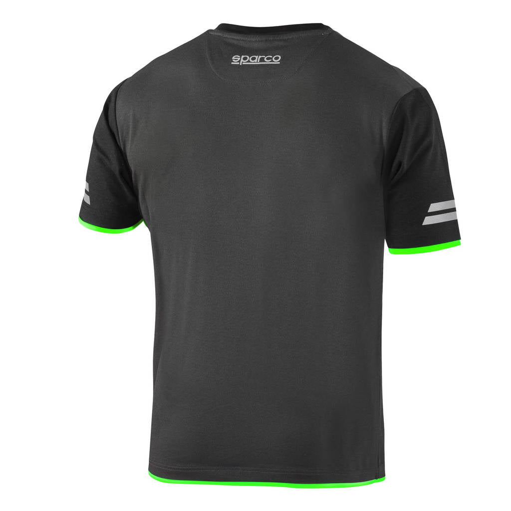 SPARCO 02416GSVF0XS T-Shirt Tech Tucson TW, Grey / Green, Size XS Photo-1