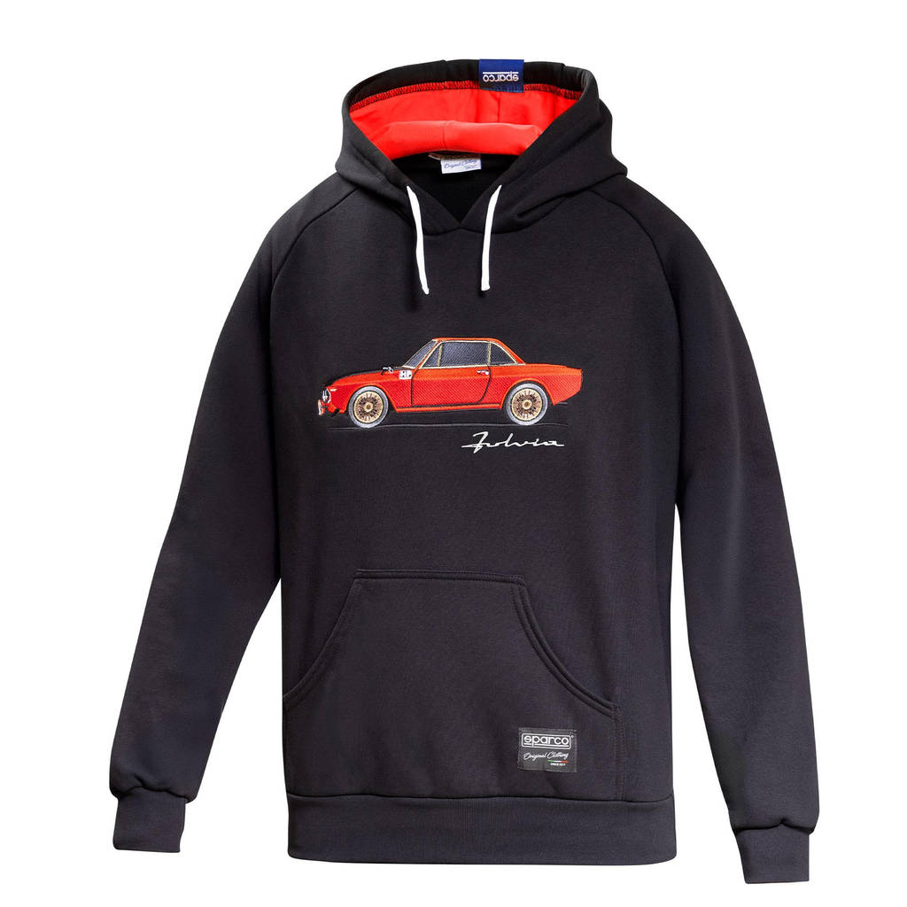 SPARCO BMF0016N0K123XL Hoodie Lancia Fulvia, Black / Red, Size 3XL Photo-0