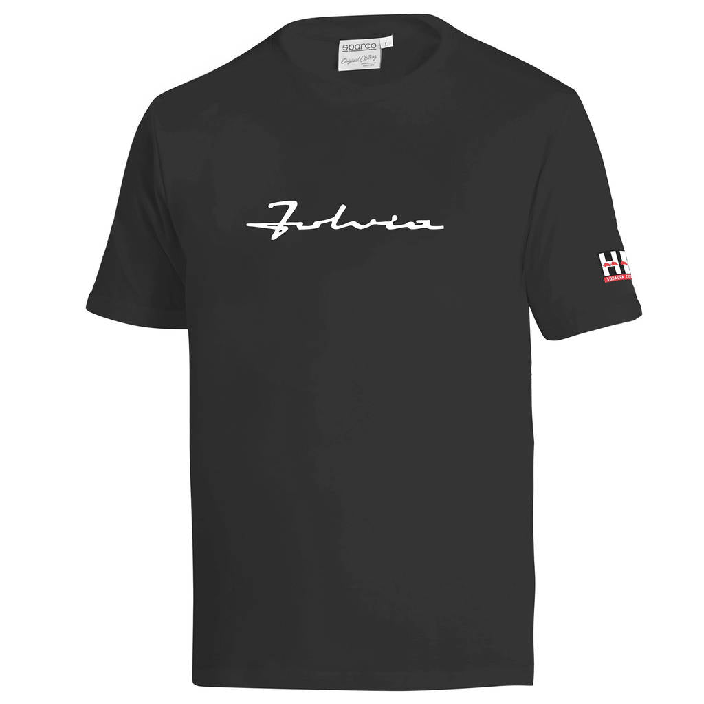 SPARCO BML0013N0K0100L T-Shirt Lancia Fulvia Logo, Black, Size L Photo-0