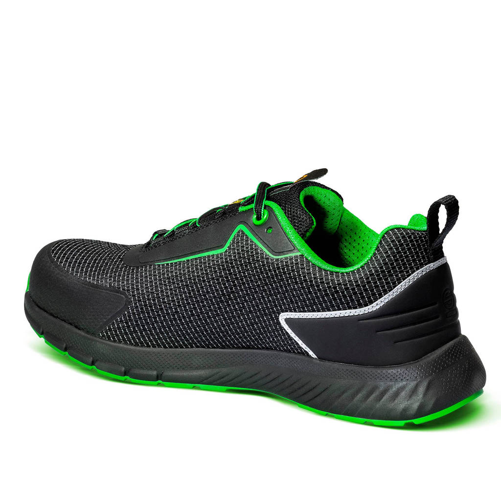 SPARCO BTB0002B0K15044 Shoes Traction Sanyo, Black / Fluo Green, Size 44 Photo-1