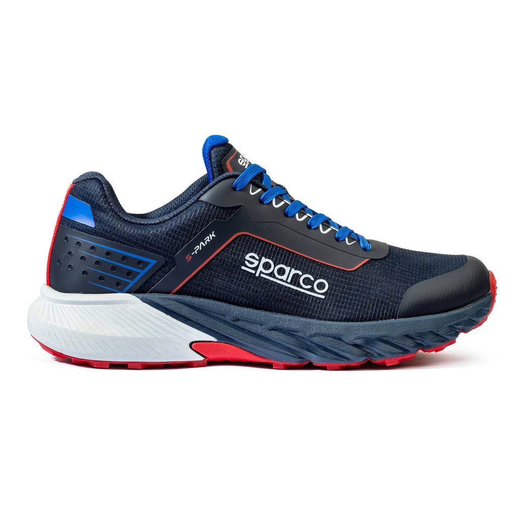 SPARCO BTB0007B0N31036 Mechanics Shoes S-Park Leon, Navy Blue / Red, Size 36 Photo-3