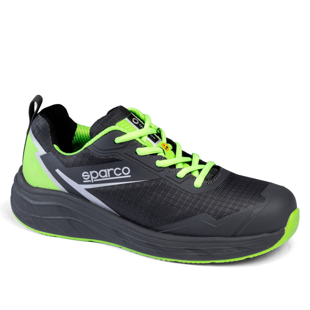 SPARCO BTB0013B0E54043 Shoes Impulse Lucas S3S, Dark Grey / Fluo Green, Size 43 Photo-0