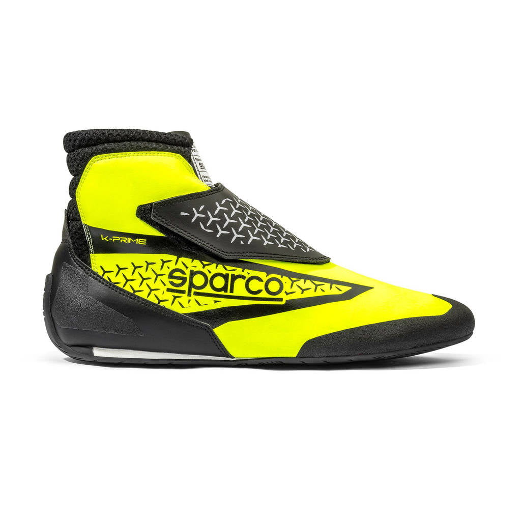 SPARCO 0012B544GFNR Karting Shoes K-Prime, Yellow Fluo / Black, Size 44 Photo-0