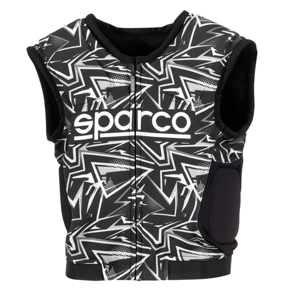 SPARCO 002402KNRBI1S Karting Rib Protector SJ Pro K-3, Black / White, Size S Photo-0