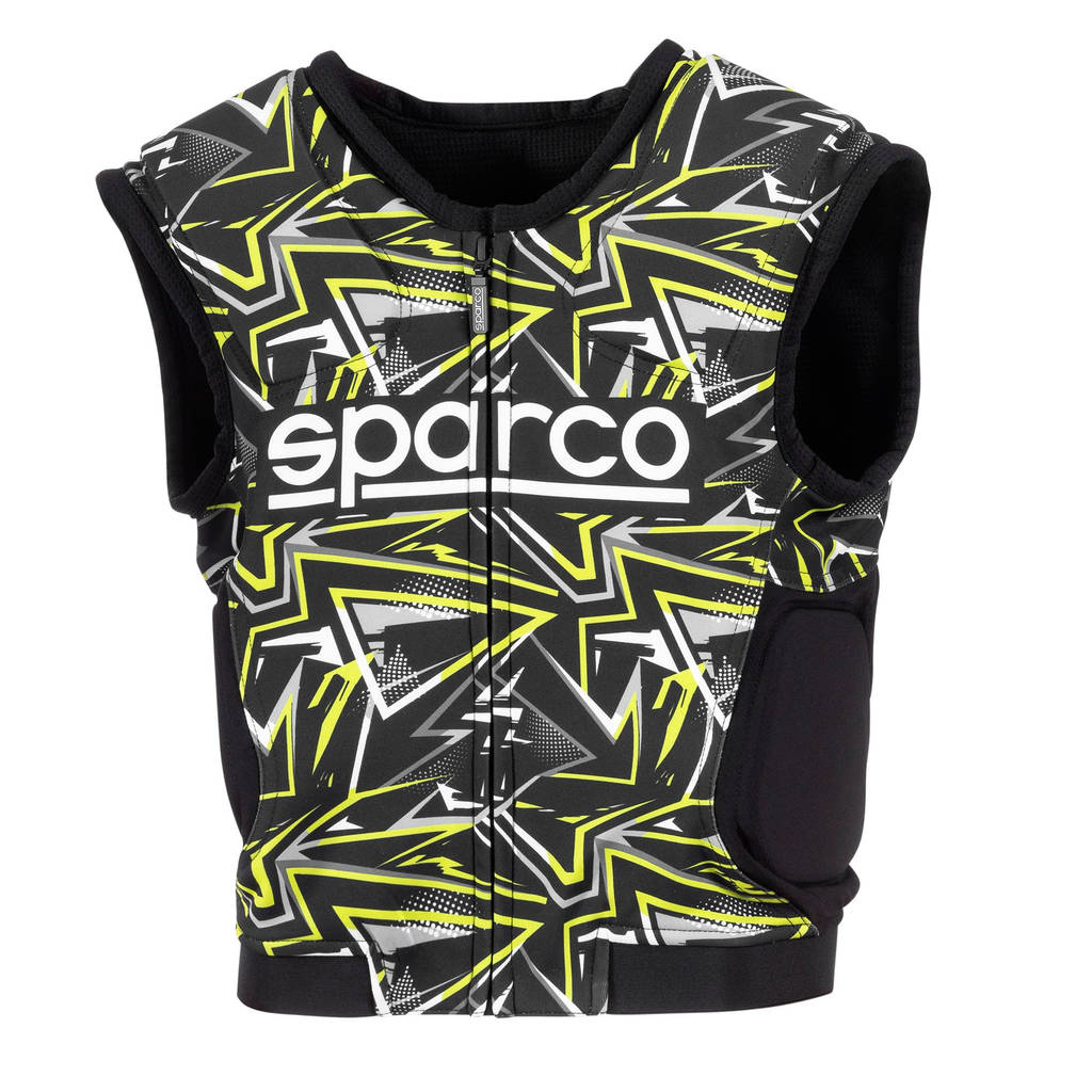 SPARCO 002402KNRGF4XL Karting Rib Protector SJ Pro K-3, Black / Yellow Fluo, Size XL Photo-0
