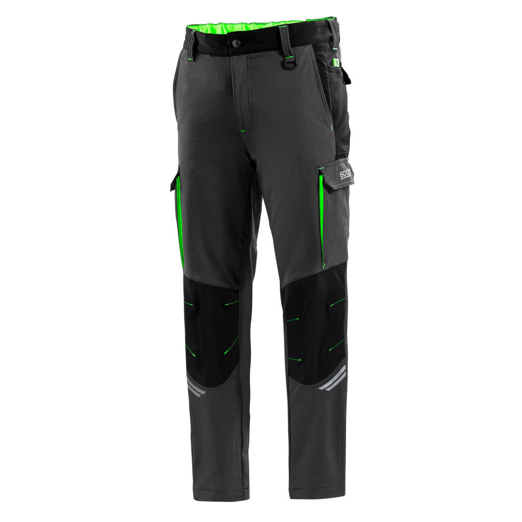 SPARCO 02417GSVF6XXX Trousers Tech Oregon, Grey / Green, Size 3XL Photo-0